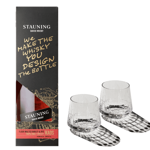 Stauning KAOS Design Edition & The Bear Whisky Glas – En Perfekt Oplevelse i Smag og Stil