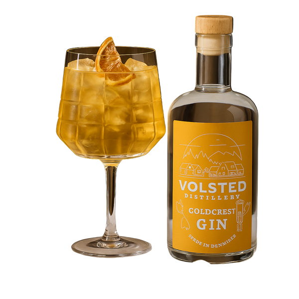Volsted Goldcrest Gin + 2 stk The Blend Gin Glass