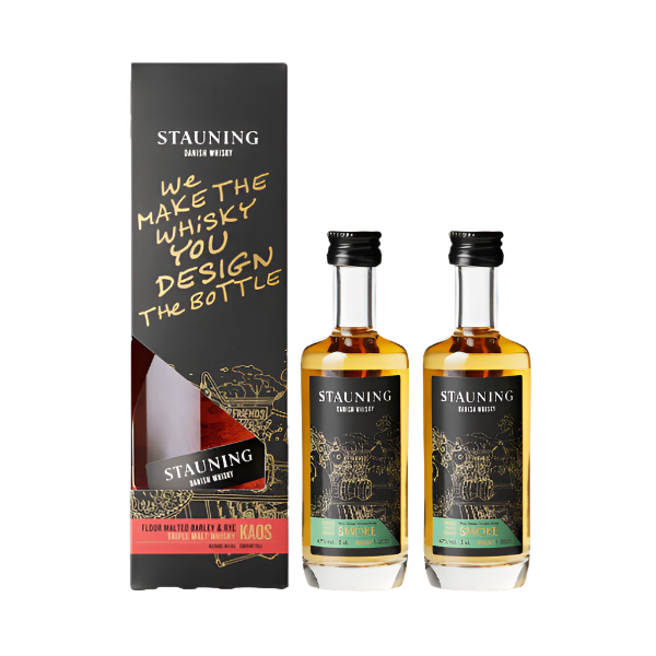 Stauning KAOS Design Edition & Stauning Smoke 5 cl Flasker