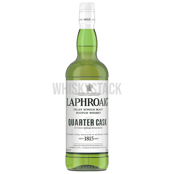 Opdag og køb Laphroaig Quarter Cask, en unik Islay single malt whisky. Dyb røget smag og ekstra modning i quarter casks for intens aroma og kompleksitet